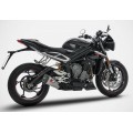 ZARD "SHORT" Slip-on Exhaust system for Triumph Street Triple 765 S / R / RS (17-19)